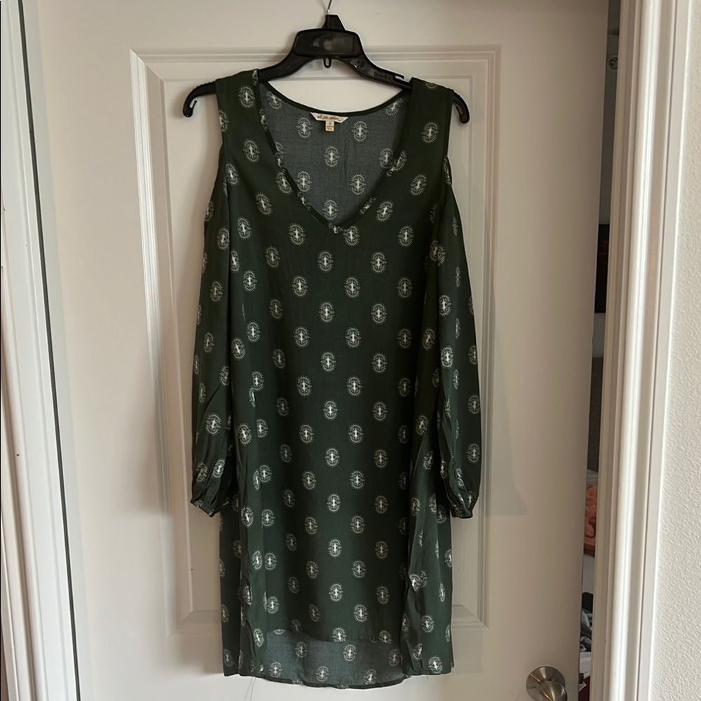 Green Patterned Women's Dress